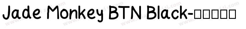 Jade Monkey BTN Black字体转换